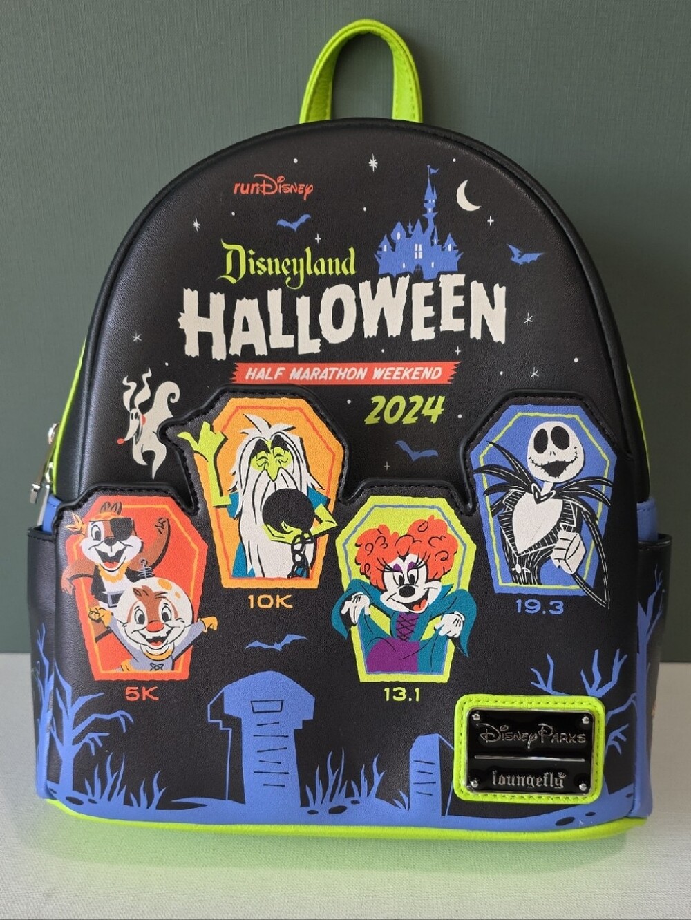 NWT Disney Parks runDisney 2024 Halloween Half Marathon Loungefly Backpack